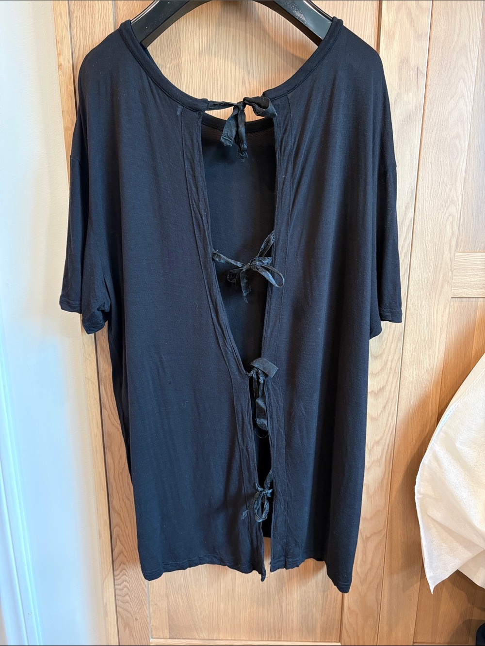 Balenciaga Black Tie-Back Tee